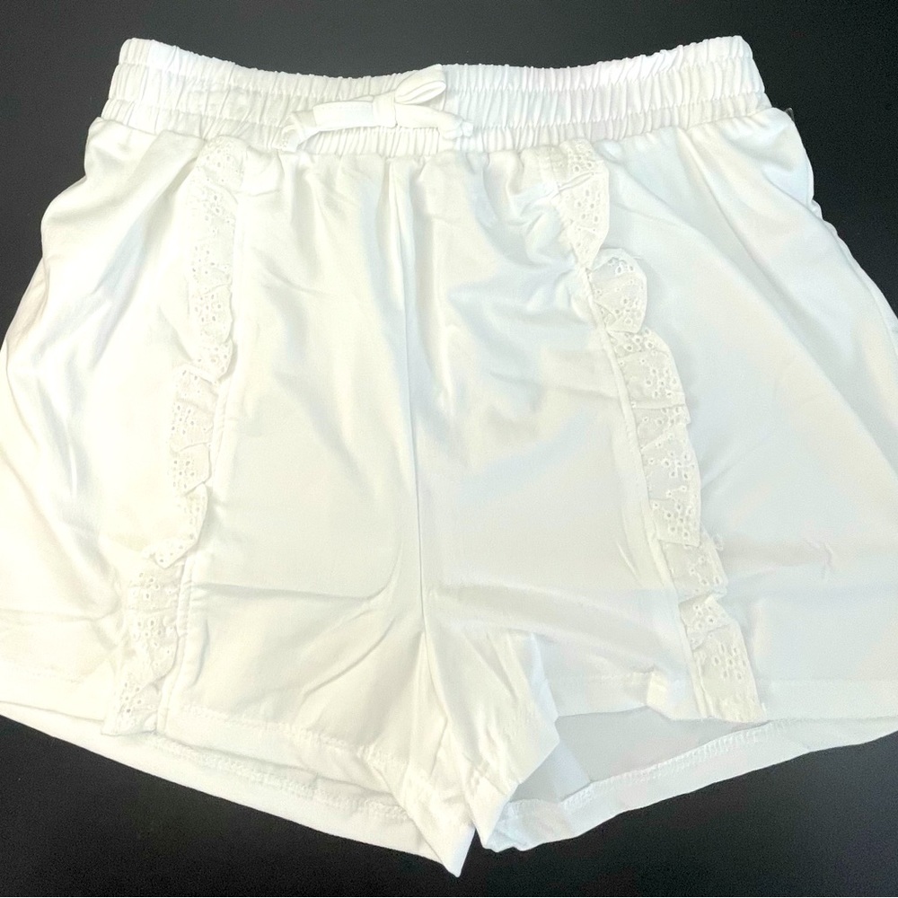 NWT girls white shorts by Laura Ashley